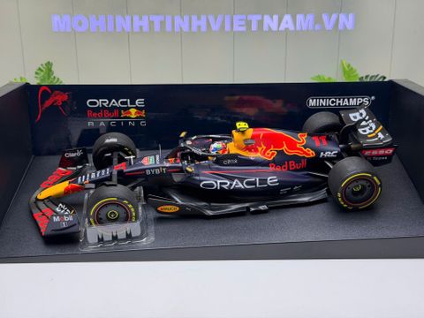  XE MÔ HÌNH ORANCLE REDBULL RACING RB18 SERGIO PEREZ SAUDI ARABIAN GP 2022,TỶ LỆ 1/18 MINICHAMPS 