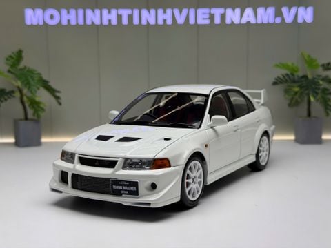 XE MÔ HÌNH MITSUBISHI LANCER EVOLUTION VI GSR PASSION RED,TỶ LỆ 1/18 MOTORHELIX 