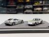 XE MÔ HÌNH FERRARI 599 GTO - 250 GTO SILVER,TỶ LỆ 1/64 DMY