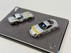 XE MÔ HÌNH FERRARI 599 GTO - 250 GTO SILVER,TỶ LỆ 1/64 DMY