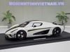 XE MÔ HÌNH KOENIGSEGG REGERA CRYSTAL WHITE 2018,TỶ LỆ 1/18 GTSPIRIT