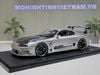 XE MÔ HÌNH TOYOTA SUPRA A80 TOP SECRET GT300 SILVER,TỶ LỆ 1/18 IGNITION