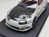 XE MÔ HÌNH TOYOTA SUPRA A80 TOP SECRET GT300 SILVER,TỶ LỆ 1/18 IGNITION