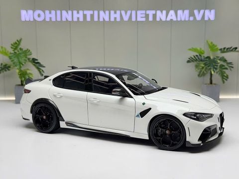  XE MÔ HÌNH ALFA ROMEO GIULIA GTA WHITE,TỶ LỆ 1/18 MOTORHELIX 