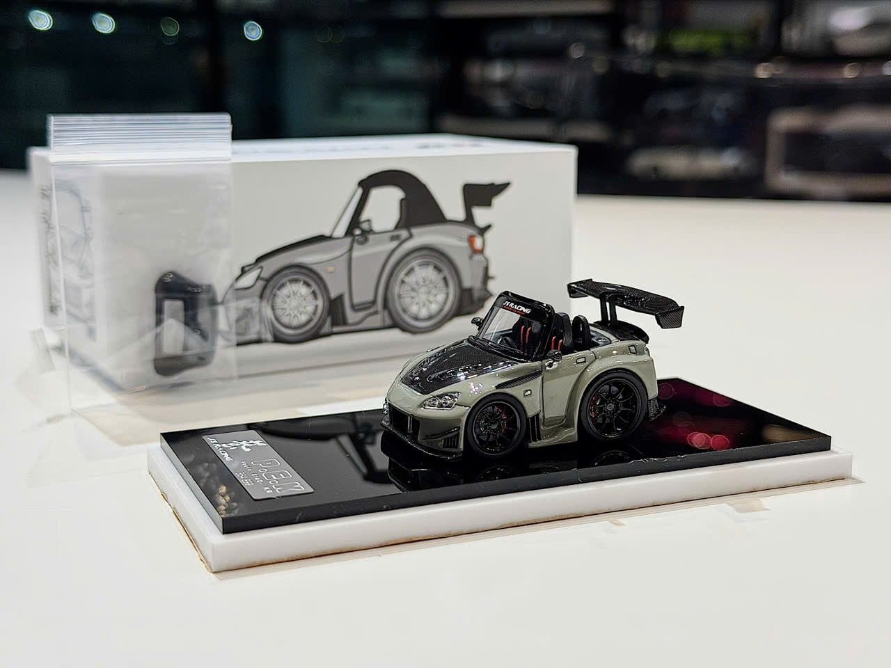 XE MÔ HÌNH HONDA S2000 J'S RACING,TỶ LỆ 1/64 P E K