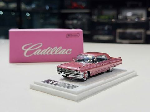  XE MÔ HÌNH CADILLAC DE VILLE ICE PLUM PINK,TỶ LỆ 1/64 MK 