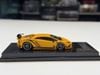 XE MÔ HÌNH LAMBORGHINI AVENTADOR ROWEN YELLOW,TỶ LỆ 1/64 ROTATING WHEEL