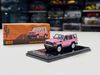 XE MÔ HÌNH TOYOTA LAND CRUISER LC70 PINK,TỶ LỆ 1/64 GCD