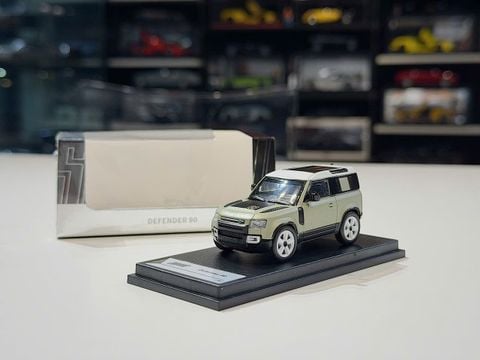  XE MÔ HÌNH LAND ROVER DEFENDER 90 MATT GREEN,TỶ LỆ 1/64 SHADOW 