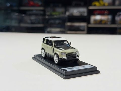  XE MÔ HÌNH LAND ROVER DEFENDER 90 MATT GREEN,TỶ LỆ 1/64 SHADOW 