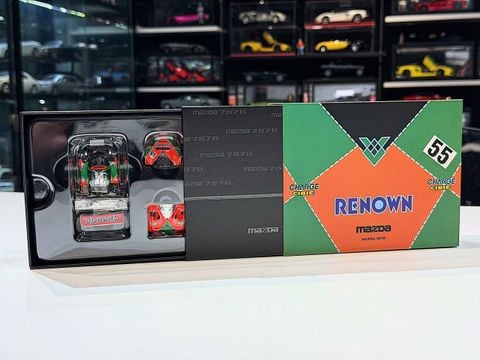  XE MÔ HÌNH MAZDA 7897B #55 WINNER,TỶ LỆ 1/64 MOTORHELIX 