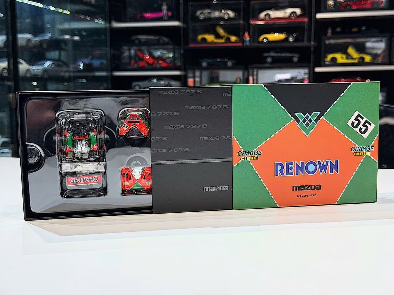 XE MÔ HÌNH MAZDA 7897B #55 WINNER,TỶ LỆ 1/64 MOTORHELIX