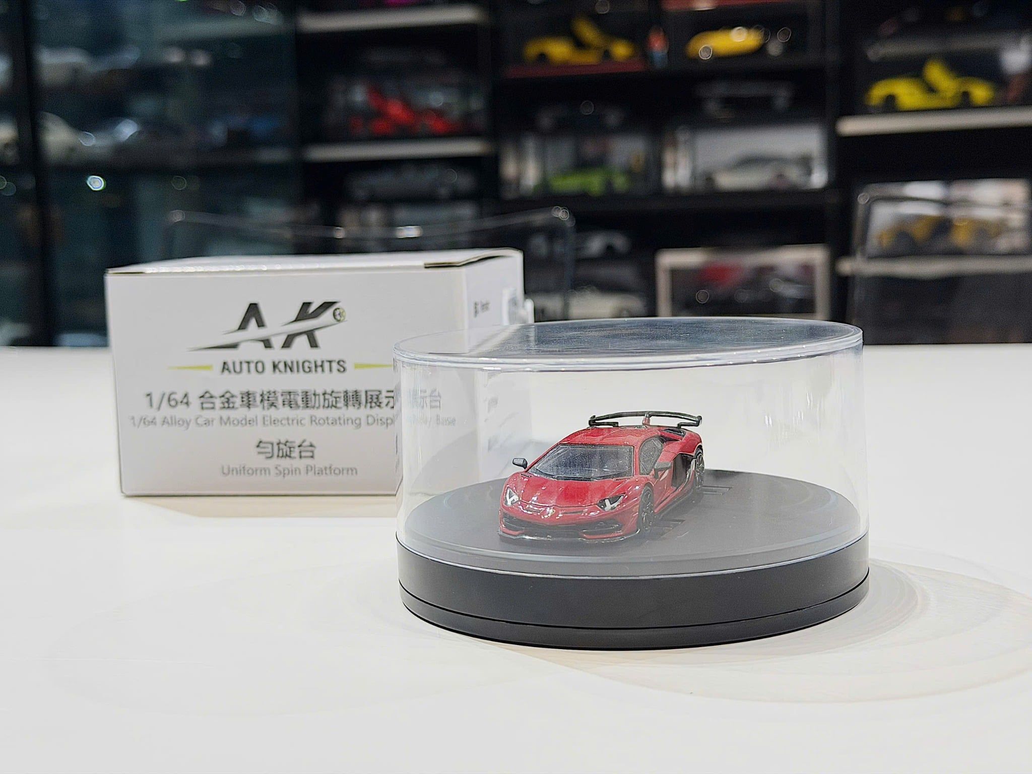 ĐẾ XOAY TRÒN + XOAY BÁNH XE,TỶ LỆ 1/64 AUTO KNIGHT