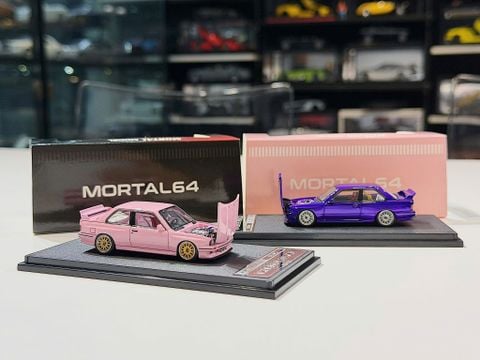  XE MÔ HÌNH BMW M3  E30 GROUP 3,TỶ LỆ 1/64 MORTAL 