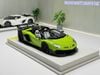 XE MÔ HÌNH LAMBORGHINI AVENTADOR SVJ ROADSTER VERDE SCANDAL / VERDE HYDRA,TỶ LỆ 1/18 MAKE UP