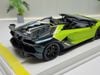 XE MÔ HÌNH LAMBORGHINI AVENTADOR SVJ ROADSTER VERDE SCANDAL / VERDE HYDRA,TỶ LỆ 1/18 MAKE UP
