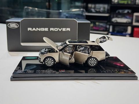  XE MÔ HÌNH RANGE ROVER AUTOBIOGRAPHY SV GOLD,TỶ LỆ 1/43 LCD 