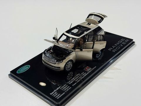  XE MÔ HÌNH RANGE ROVER AUTOBIOGRAPHY SV GOLD,TỶ LỆ 1/43 LCD 
