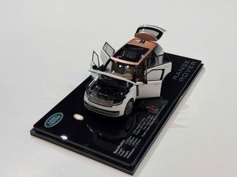  XE MÔ HÌNH RANGE ROVER AUTOBIOGRAPHY SV WHITE,TỶ LỆ 1/43 LCD 