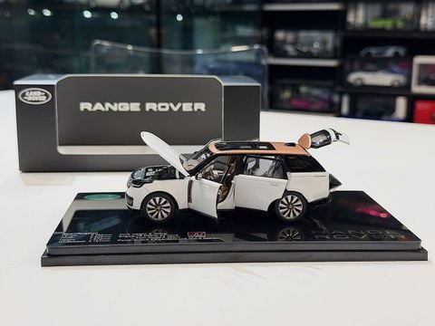  XE MÔ HÌNH RANGE ROVER AUTOBIOGRAPHY SV WHITE,TỶ LỆ 1/43 LCD 