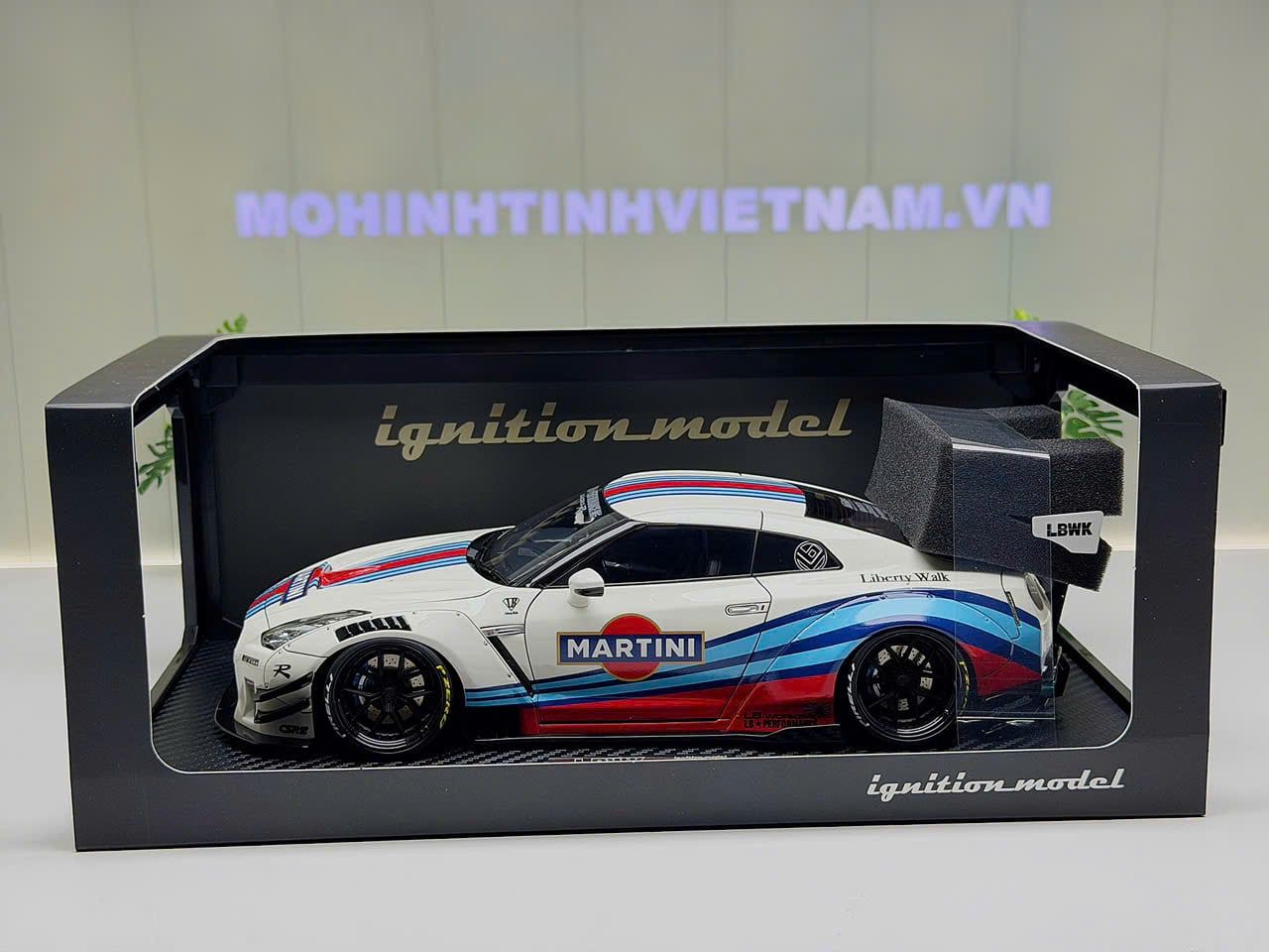 XE MÔ HÌNH NISSAN R35 LIBERTY WALK MARTINI,TỶ LỆ 1/18 IGNITION – Mô ...