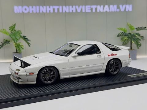  XE MÔ HÌNH MAZDA SAVANNA RX-7 INFINI INITIAL D,TỶ LỆ 1/18 IGNITION 