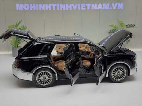  XE MÔ HÌNH TOYOTA CENTURY 2023 BLACK X SILVER,TỶ LỆ 1/18 ALMOST REAL 
