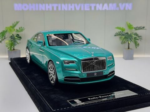  XE MÔ HÌNH ROLLS ROYCE WRAITH TURQUOISE,TỶ LỆ 1/18 HENSON HEAVEN 