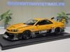 XE MÔ HÌNH NISSAN LB-ER34 SILHOUETTE SKYLINE YELLOW/BLACK,TỶ LỆ 1/18 IGNITION