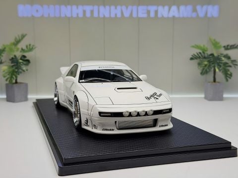  XE MÔ HÌNH MAZDA RX7 PANDEM (FC3S) WHITE,TỶ LỆ 1/18 IGNITION 