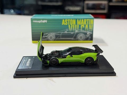  XE MÔ HÌNH ASTON MARTIN VULCAN GREEN,TỶ LỆ 1/64 FINE WORKS 64 