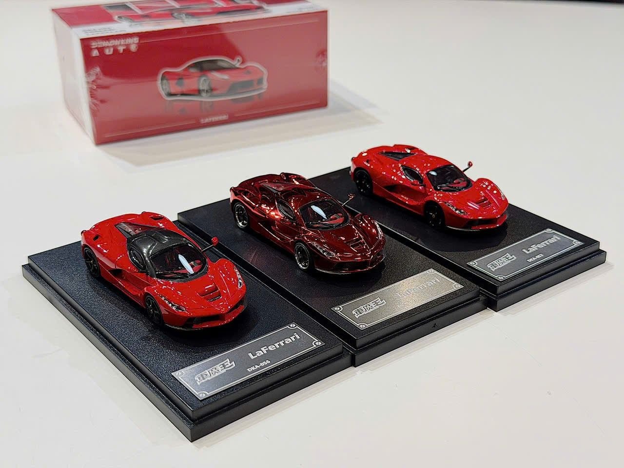 XE MÔ HÌNH FERRARRI LAFERRARI,TỶ LỆ 1/64 DEMON KING