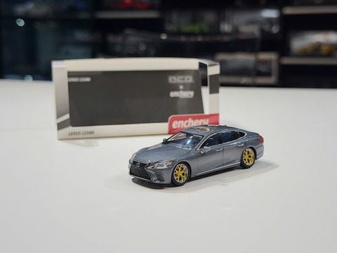  XE MÔ HÌNH LEXUS LS500 GREY,TỶ LỆ 1/64 GCD 