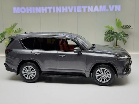  XE MÔ HÌNH LEXUS LX600 GREY,TỶ LỆ 1/18 LCD 