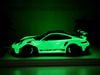 XE MÔ HÌNH PORSCHE 992 GT3 RS LUMINOUS GREEN,TỶ LỆ 1/18 GH MODEL