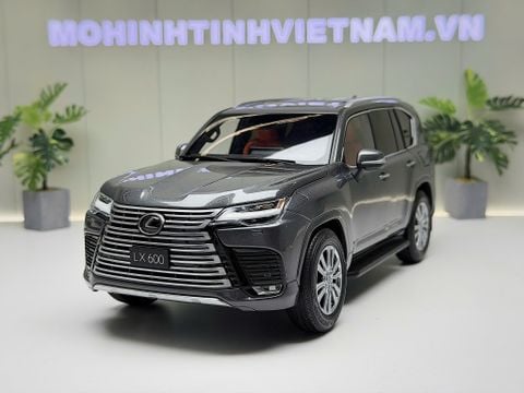  XE MÔ HÌNH LEXUS LX600 GREY,TỶ LỆ 1/18 LCD 