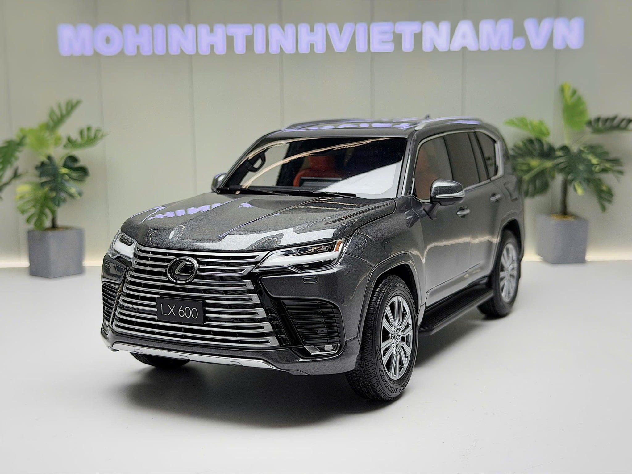 XE MÔ HÌNH LEXUS LX600 GREY,TỶ LỆ 1/18 LCD