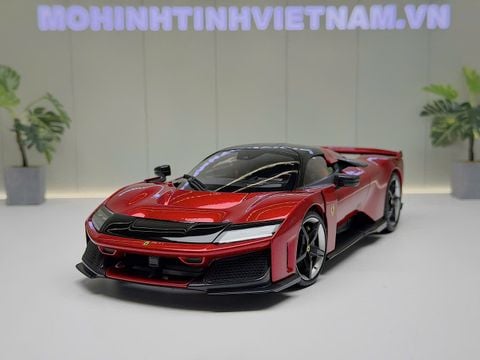  XE MÔ HÌNH FERRARI F80 RED METALLIC,TỶ LỆ 1/18 BBURAGO 