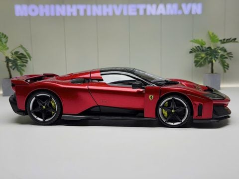  XE MÔ HÌNH FERRARI F80 RED METALLIC,TỶ LỆ 1/18 BBURAGO 