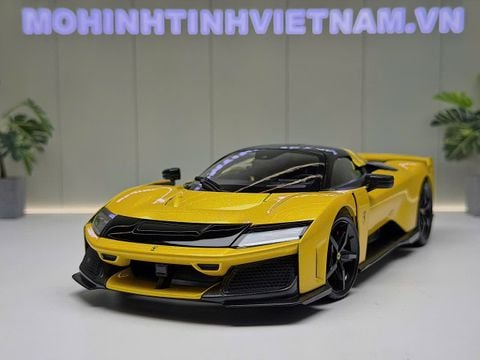  XE MÔ HÌNH FERRARI F80 YELLOW,TỶ LỆ 1/18 BBURAGO 