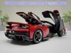 XE MÔ HÌNH FERRARI F80 RED METALLIC,TỶ LỆ 1/18 BBURAGO