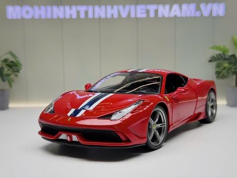  XE MÔ HÌNH FERRARI 458 SPECIALE,TỶ LỆ 1/18 BBURAGO 
