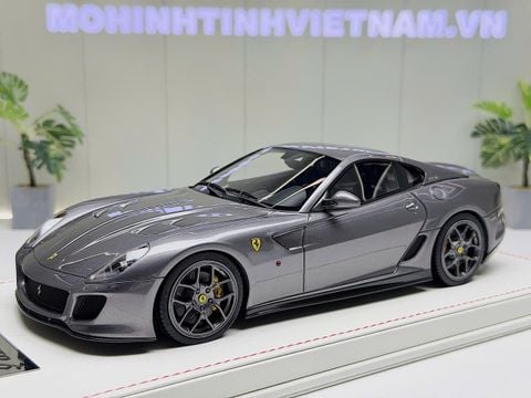  XE MÔ HÌNH FERRARI 599 GTO NOVITEC GREY,TỶ LỆ 1/18 RUNNER 