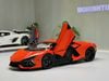 XE MÔ HÌNH LAMBORGHINI REVUELTO ORANGE,TỶ LỆ 1/18 LCD