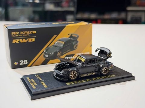  XE MÔ HÌNH HEC 2026 PORSCHE 930 STELLA ARTOIS,TỶ LỆ 1/64 ALMOST REAL 