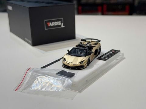  XE MÔ HÌNH LAMBORGHINI AVENTADOR SVJ ROADSTER BRONZO ZENAS,TỶ LỆ 1/64 TADIS 
