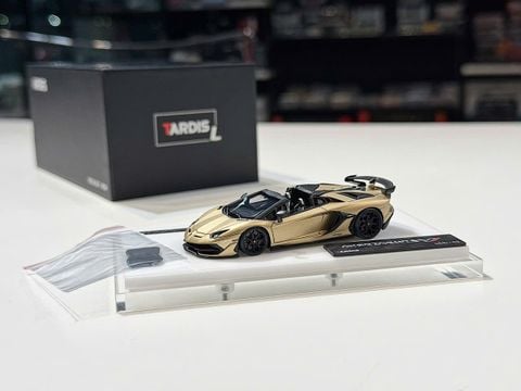  XE MÔ HÌNH LAMBORGHINI AVENTADOR SVJ ROADSTER BRONZO ZENAS,TỶ LỆ 1/64 TADIS 