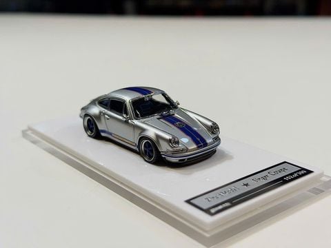  XE MÔ HÌNH PORSCHE SINGER SILVER,TỶ LỆ 1/64 ZINCIT 