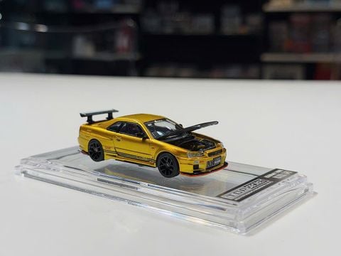  XE MÔ HÌNH HEC 2026 - NISSAN R34 TOP SECRET,TỶ LỆ 1/64 TOP SECRET 