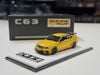 XE MÔ HÌNH MERCEDES BENZ C63 BLACK SERIE SOLAR BEAM YELLOW,TỶ LỆ 1/64 SACRILEGIOUS AUTO MODEL